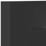 vidaXL Tête de lit Noir 120 x 16 5 x 103 5 cm Bois d'ingénierie