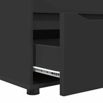 vidaXL Armoire de rangement Noir 60 x 48 x 57 cm Bois d'ingénierie