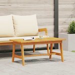 vidaXL Table basse Marron Bois d'acacia massif