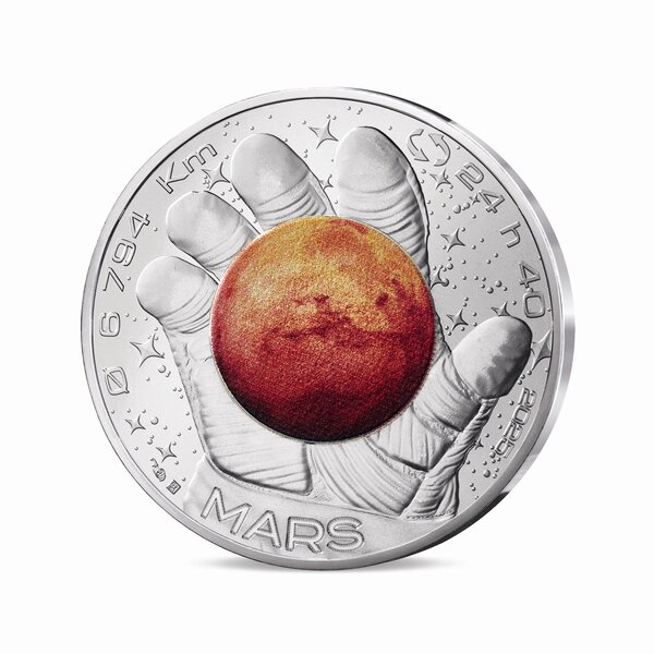 L'Odyssée Spatiale avec Thomas Pesquet Monnaie de 10€ Argent - Mars