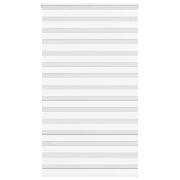 vidaXL Store zèbre blanc 135x230 cm largeur du tissu 130 9cm polyester