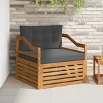 vidaXL Ensemble de canapés d'extérieur Bois d'Acacia Massif Naturel