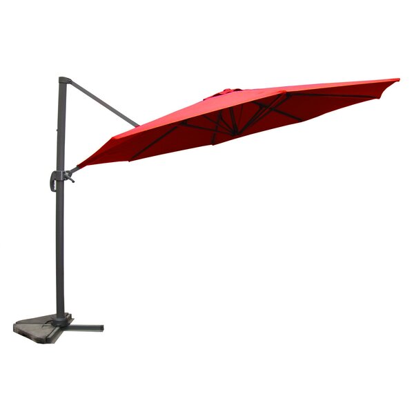 Vivaro terracotta : Parasol déporté, rond Ø 350cm, rotatif à 360°