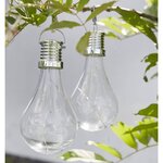 Luxform Lampe LED solaire de jardin 12 Pièces Transparent 95220