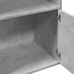 vidaXL Bibliothèque gris béton 100x36x189 cm bois d'ingénierie