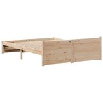 vidaXL Cadre de lit sans matelas 120x190 cm bois de pin massif