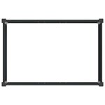vidaXL Jardinière surélevée Noir 50 x 30 x 36 cm