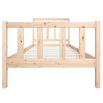 vidaXL Cadre de lit sans matelas bois massif 100x200 cm