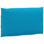 vidaXL Coussins de palette lot de 2 bleu clair tissu oxford