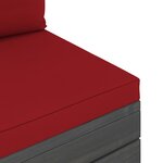 vidaXL Salon palette de jardin 6 Pièces avec coussins Bois de pin massif