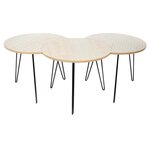 Table gigogne pieds fils (lot de 3)