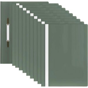 ACROPAQ 10 Classeurs de rapport A4- 10 Classeurs de présentation A4 en polypropylène- Vert pastel