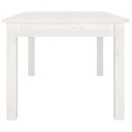 vidaXL Table basse Blanc 80x50x40 cm Bois massif de pin