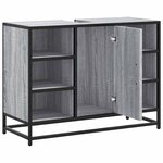 vidaXL Armoire lavabo de salle de bain sonoma gris bois d'ingénierie