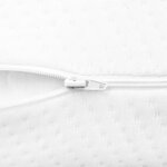 vidaXL Coussin de sommeil Uni Blanc 50 x 30 x 10 5 cm
