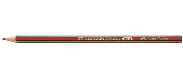 Crayon papier DESSIN 2000 mine 2mm B FABER-CASTELL