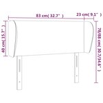 vidaXL Tête de lit avec oreilles Cappuccino 83x23x78/88 cm Similicuir