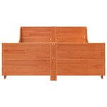 vidaXL Cadre de lit sans matelas cire marron 120x190cm bois pin massif