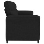 vidaXL Sofa 3 places Noir 198 x 83 x 95 cm Tissu