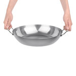 Plat à paëlla en acier carbone Ø 20cm à 50cm – Vogue - Acier carbone325 mm (fond)90 clOui