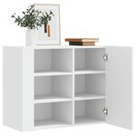 vidaXL Armoire murale blanc 75x35x60 cm bois d'ingénierie