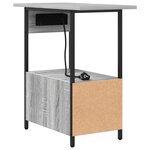 vidaXL Cabinet de chevet Sonoma gris 60 x 30 x 61 cm Bois d'ingénierie