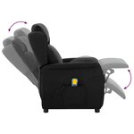 vidaXL Chaise de massage Noir 67.5 x 93.5 x 101.5 cm tissu