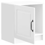 vidaXL Cabinet de chevet 2 Pièces Blanc brillant 43 x 34 5 x 47 cm