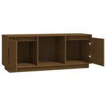 vidaXL Meuble TV Marron miel 110 5x35x44 cm Bois de pin massif