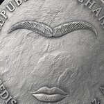 Pièce de monnaie en Argent 10 Cedis g 62.2 (2 oz) Millésime 2024 FRIDA