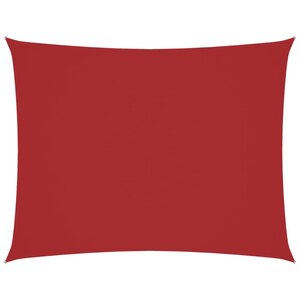 vidaXL Voile de parasol tissu oxford rectangulaire 2x3 5 m rouge