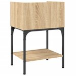 vidaXL Tables de chevet 2Pièces chêne sonoma 40 5x31x60cm bois ingénierie