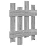 vidaXL Porte-manteau mural avec stockage Gris sonoma 60 x 3 x 82 cm