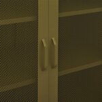 vidaXL Armoire de rangement Vert olive 80x35x101 5 cm Acier