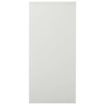 vidaXL Armoire à portes coulissantes Gris clair 90x40x90 cm Acier