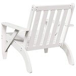 vidaXL Chaise de jardin adirondack blanc 75x77x77cm bois massif de pin