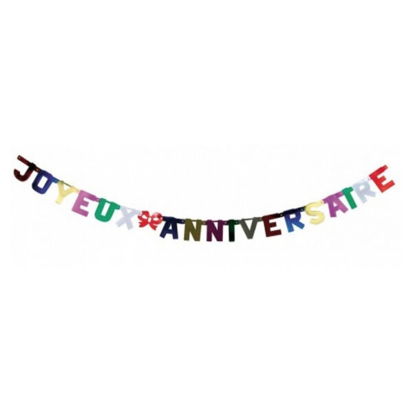 Guirlande joyeux anniversaire Metal 2m