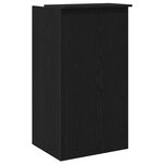 vidaXL Bureau de réception noir 55x50x103 5 cm bois d'ingénierie
