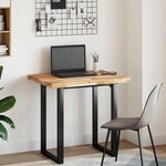 vidaXL Dessus de bureau fini à l'huile 80x60x4cm bois d'acacia massif