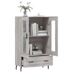 vidaXL Buffet haut sonoma gris 69 5x31x115 cm bois d'ingénierie