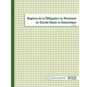 Piqûre 'Registre de la délégation du personnel CSE 24 x 32 cm EXACOMPTA