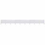 vidaXL Paravent 9 panneaux Tissu 1200 x 160 cm Blanc sable