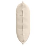 vidaXL Coussin de Dos Beige 60 x 50 cm Tissu en microfibre