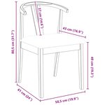 vidaXL Chaise de salle à manger 2 Pièces Naturel et clair