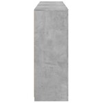 vidaXL Buffets avec lumières LED 3 Pièces gris béton bois d'ingénierie