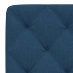 vidaXL Coussin de tête de lit bleu 90 cm tissu