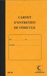 Piqure Carnet d'entretien véhicule 32 pages 21x13 cm - protège cahier cristal ELVE