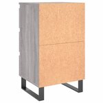 vidaXL Tables de chevet 2 Pièces sonoma gris 40x35x69 cm bois ingénierie