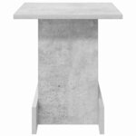 vidaXL Table d'appoint Gris béton 35 5 x 35 x 40 cm Bois d'ingénierie