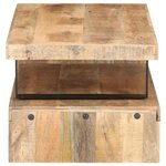 vidaXL Ensemble de table basse 2 Pièces Bois de manguier massif